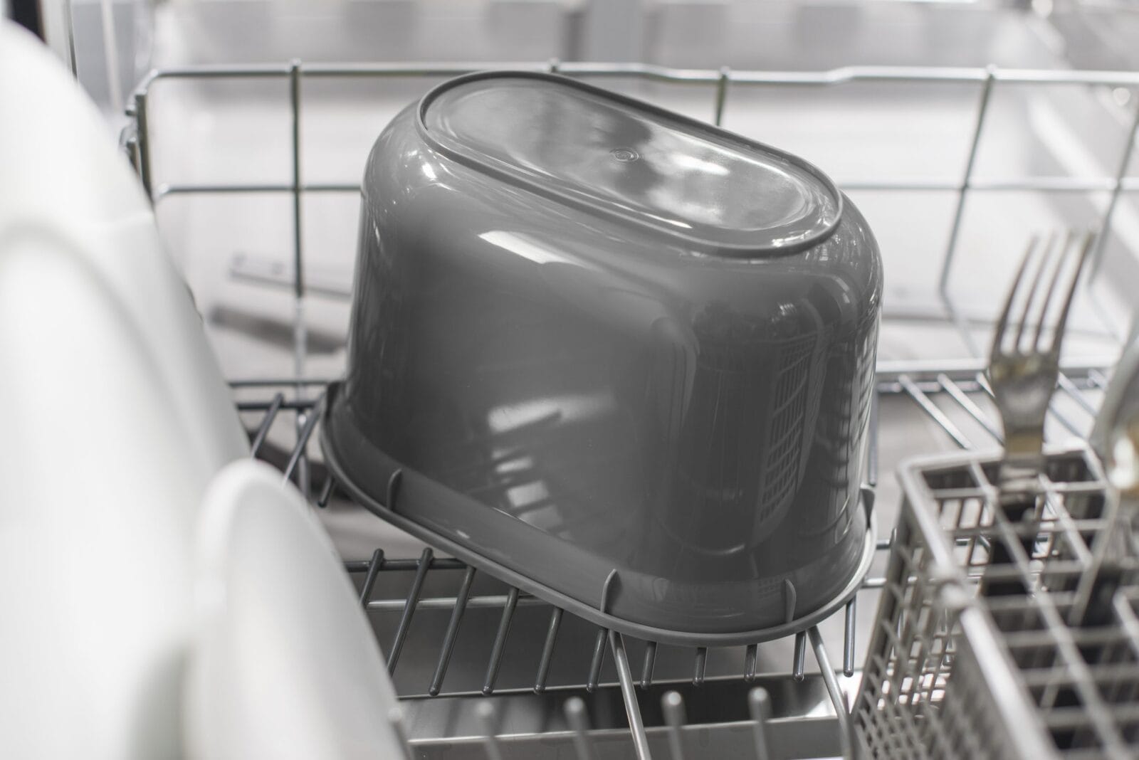 Compost Caddy - GFT afvalbakje - 2,5 liter - losse binnenemmer - vaatwasserbestendig - wit / grijs Compost Caddy binnen emmer