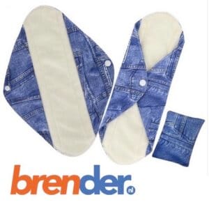 herbruikbaar wasbaar inlegkruisje jeans