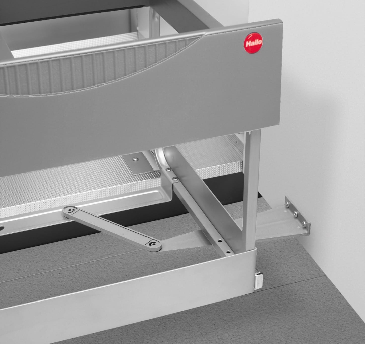 Hailo space saver tandem S plus 12 L + 18 L. Inbouwsysteem voor draaideurkast van 60CM Hailo Space saver Tandem S Plus uittrek systeem